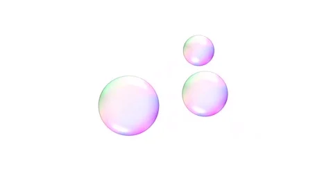 Simple animation: bubbles fly and burst in the end. Stock Footage 155051524