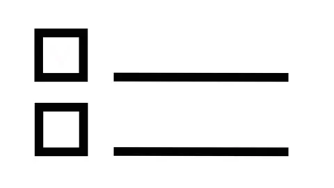 Simple animation check box with red Stock Footage 202607206