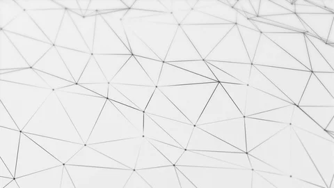 Simple animation. Geometric minimalistic polygonal black and white pattern Stock Footage 124020255