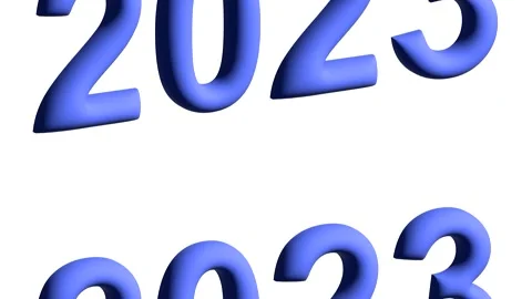 Simple animation happy new year 2023 Stock Footage 209560987