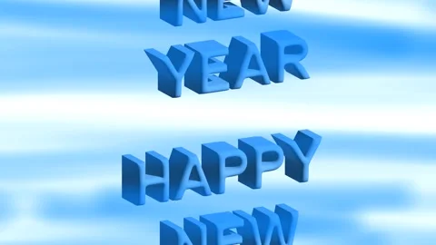 Simple animation happy new year Stock Footage 209562082