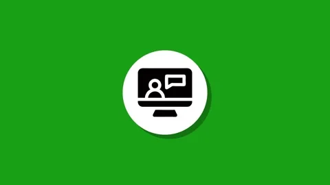 Simple animation of online learning concept icon appearing and disappearing Stock Footage 327762472