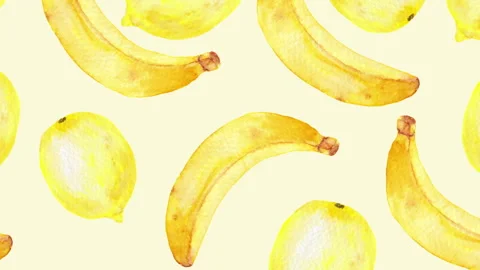 Simple animation with text summer and fruits background Stock Footage 205082575