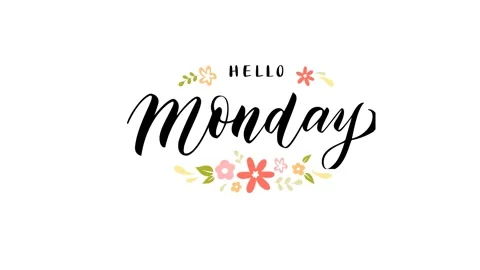 Simple Animation of Week Days, Motion Date Loop, Alpha Background Stock Footage 314913405