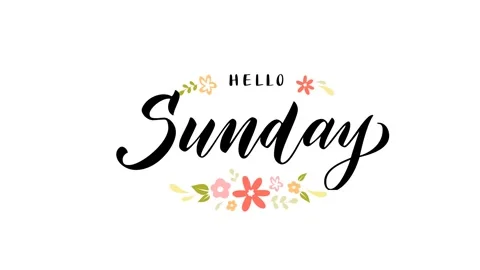 Simple Animation of Week Days, Motion Date Loop, Alpha Background Stock Footage 314913415