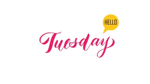 Simple Animation of Week Days, Motion Date Loop, Alpha Background Stock Footage 314913429