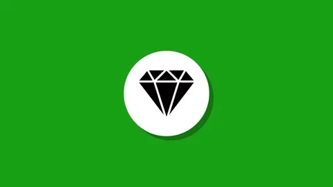 Simple animation of a white circle transforming into a black diamond icon o.. Stock Footage 327762607
