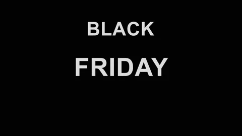 Simple animation with words black friday on black Stock Footage 202603977