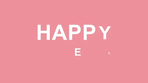 Simple animation with words happy easter on pink Stock Footage 202604571