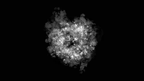 Simple animations of bursting fire, smoke, clouds Stock Footage 220268008