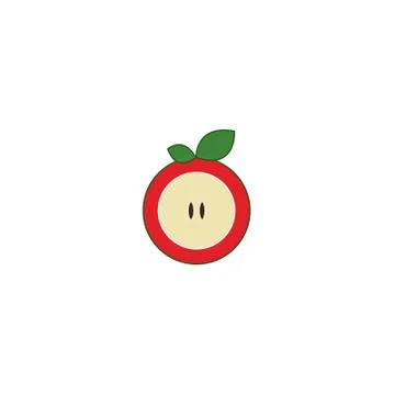 Simple apple Stock Illustration