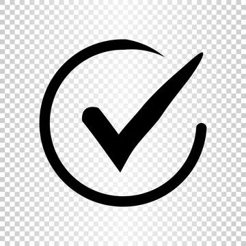 Simple apply check mark icon. Vector. Stock Illustration
