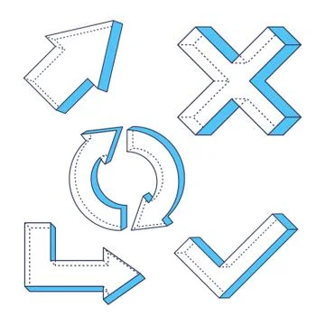 Simple arrow Stock Illustration