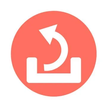 Simple arrow sign icon Stock Illustration