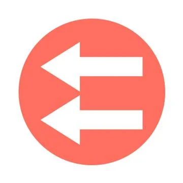 Simple arrow sign icon Stock Illustration