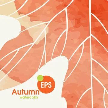 Simple Autumn Background Simple Autumn Background. Vector Illustration. Ep... Foto stock