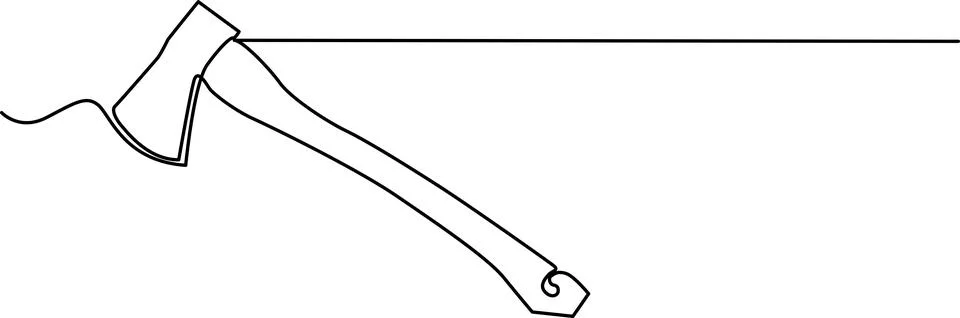 Simple axe illustration Vector 스톡 일러스트