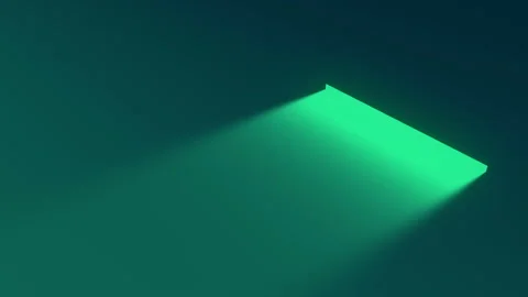Simple background with a bright stripe of green. 3d rendering digital animation Stock Footage 227706289