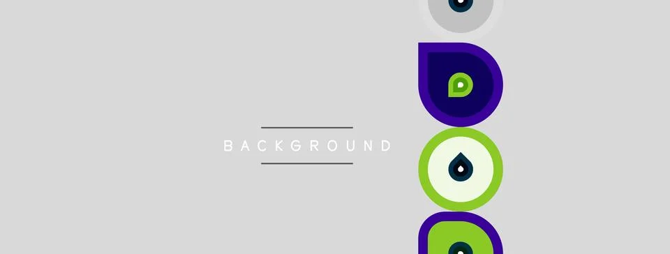 Simple background design features colorful droplet shapes. Minimalist aesthet 스톡 일러스트