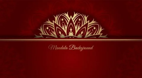 Simple background with gold ornament border Stock Illustration