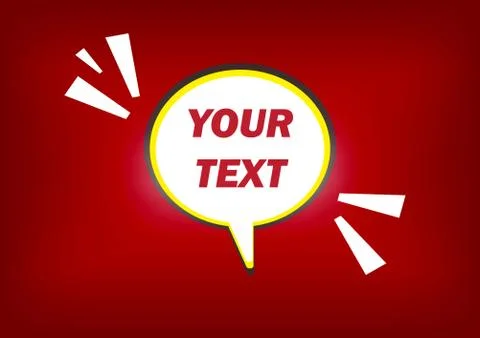 Simple background shaped comic balloon Illustrazione stock