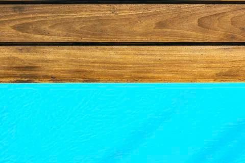 Simple background wallpaper pattern with empty copy space of wooden deck floor 스톡 사진