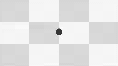 Simple ball bouncing animation looping video motion graphic Stock Footage 260890212