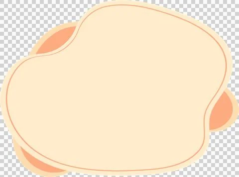 Simple balloon frame for text title. Line decoration simple speech bubble w.. Stock Illustration