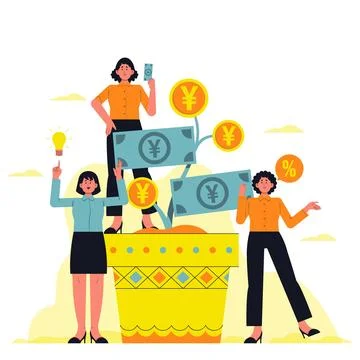 Simple banking illustrations design Stock Illustration