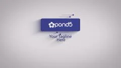 Simple Banner Logo Shadow Sting Stock After Effects