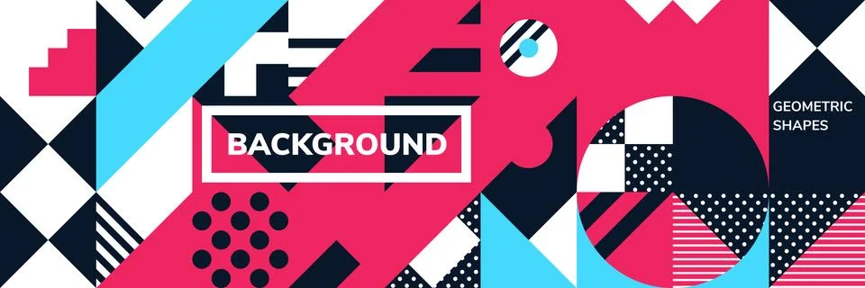 Simple Banner square modules Stockillustratie