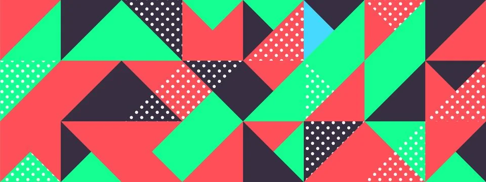 Simple Banner square modules Stock Illustration