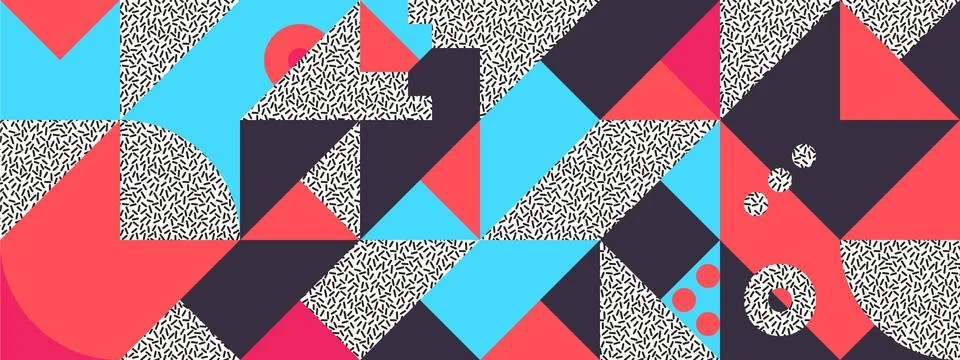 Simple Banner square modules Illustrazione stock