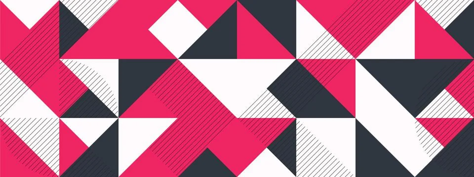 Simple Banner square modules Stock Illustration