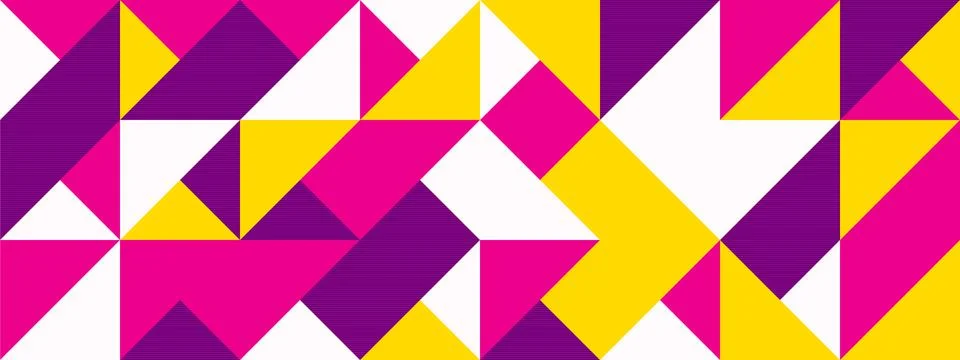 Simple Banner square modules Stock Illustration