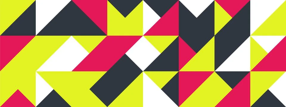 Simple Banner square modules Stock Illustration