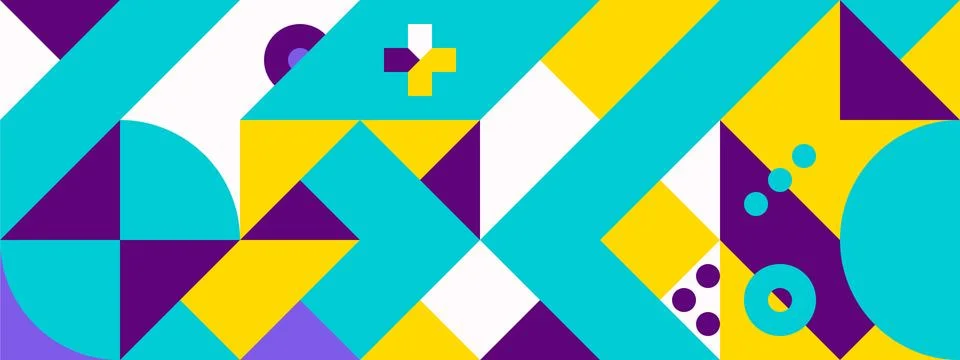 Simple Banner square modules Stockillustratie