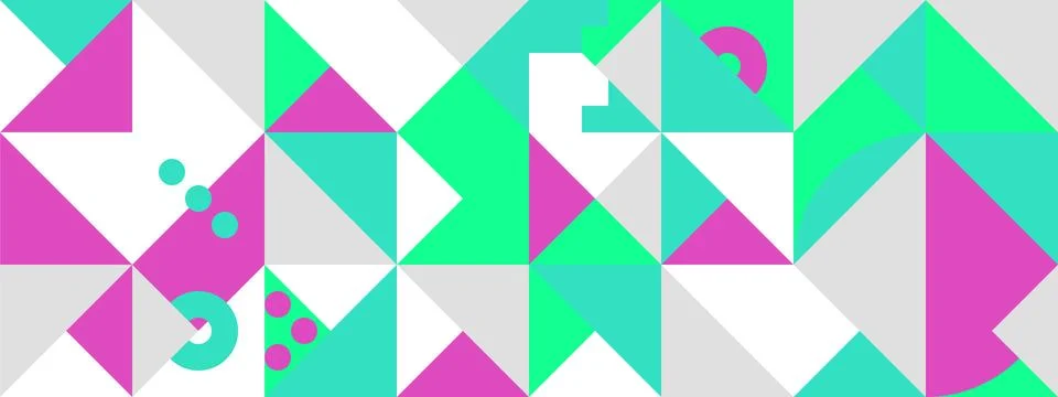 Simple Banner square modules Stock Illustration