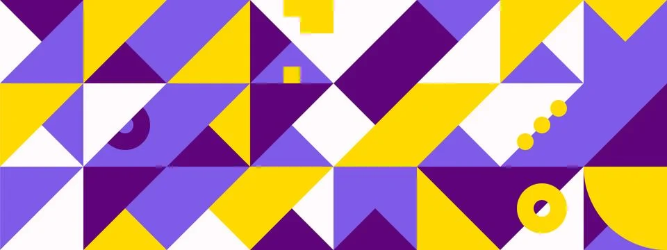 Simple Banner square modules Stock Illustration