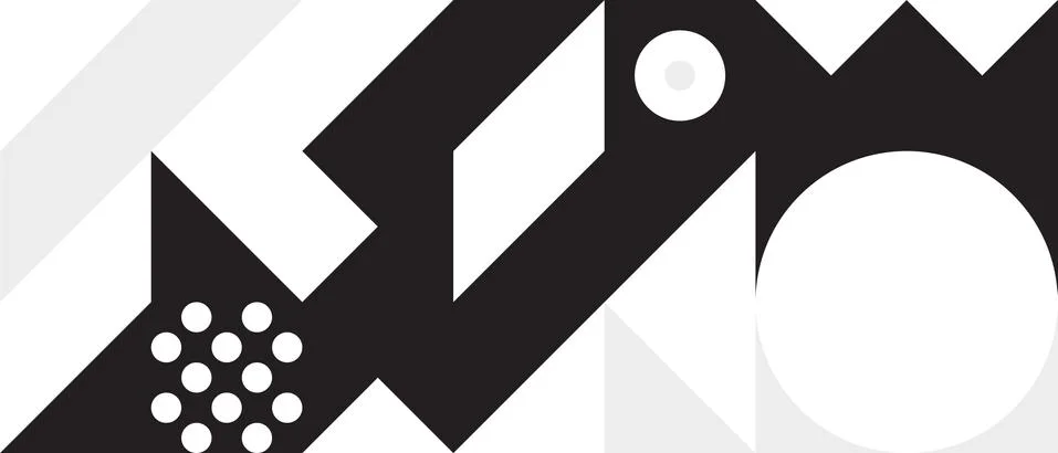 Simple Banner square modules Stock Illustration