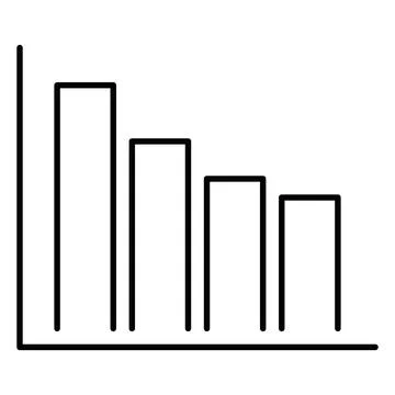 Simple Bar Chart Icon for Data Stock Illustration