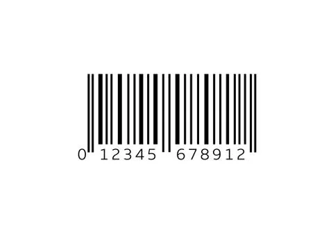 Simple bar code Illustrazione stock