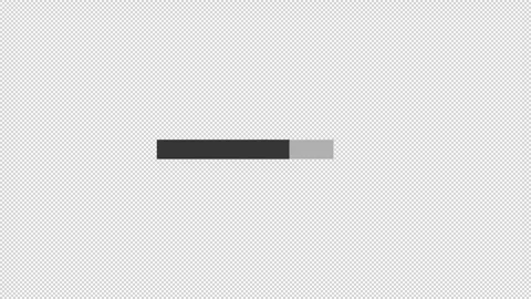 Simple bar loading animation video, footage of motion graphic vector illust.. Stock Footage 261232158