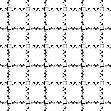 Simple basic square fabric pattern Stock Illustration