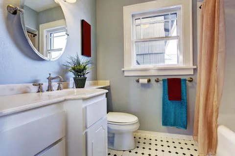Simple bathroom interior Stock Photos