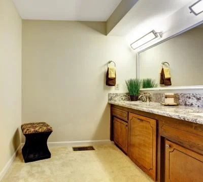 Simple bathroom interior Stock Photos