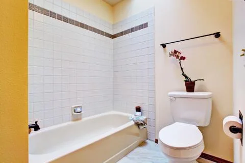 Simple bathroom interior Stock Photos