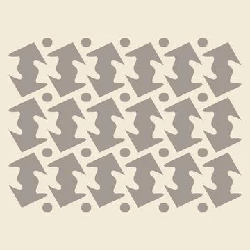 Simple batik illustration with a shape unique Stock Illustration