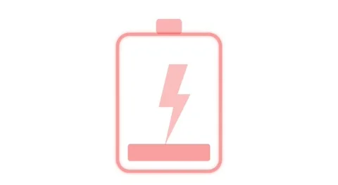 Simple Battery Icon Animation Showing Lightning Bolt Charge Indicator Design Stock Footage 333705912