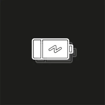 Simple Battery Vector Icon Illustrazione stock